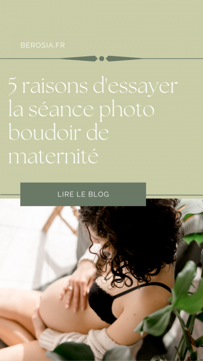 Epingle Pinterest photo boudoir maternité